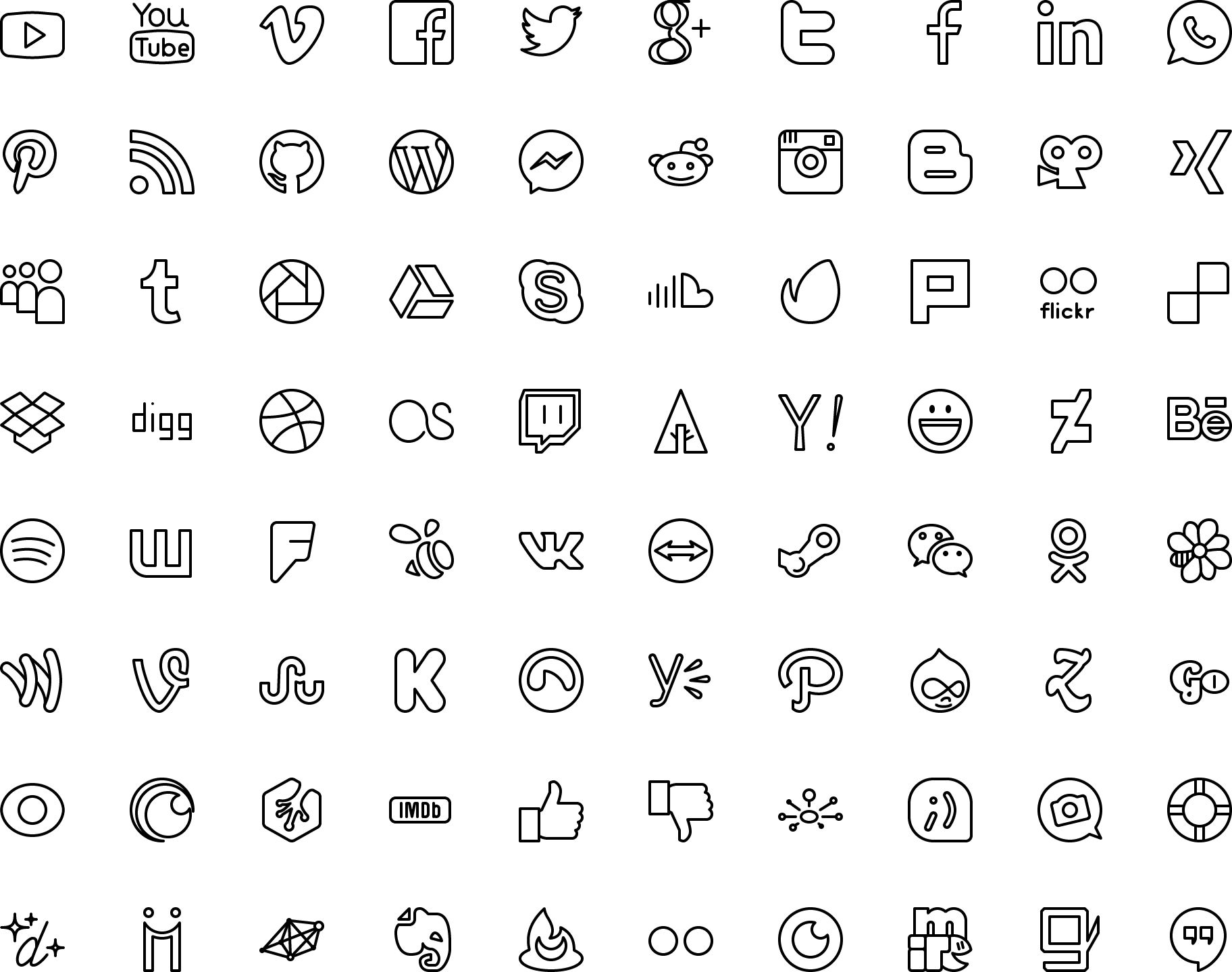 icon Social Icons