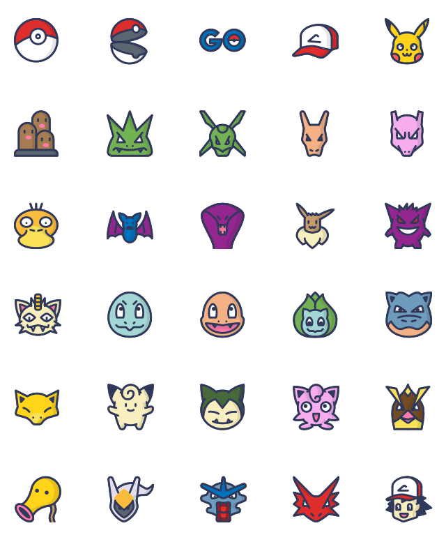 Pokemon GO Icons_color
